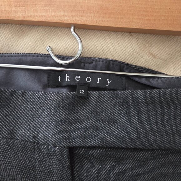 Theory Charcoal Dress Pants Size 10 NWT - Picture 3 of 5